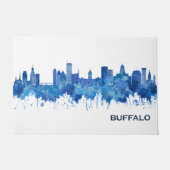 Buffalo New York Skyline Blue Fußmatte (Vorderseite)
