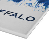 Buffalo New York Skyline Blue Schneidebrett (Ecke)