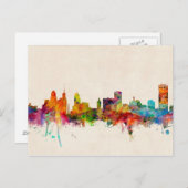 Buffalo New York Skyline Cityscape Postkarte (Vorne/Hinten)