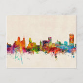 Buffalo New York Skyline Cityscape Postkarte (Vorderseite)