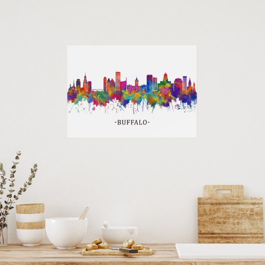 Buffalo New York Skyline Poster (Küche)
