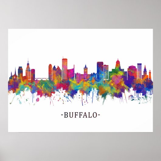 Buffalo New York Skyline Poster (Vorne)
