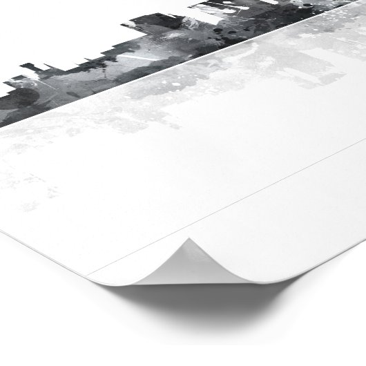 BUFFALO NEW YORK SKYLINE POSTER (Ecke)