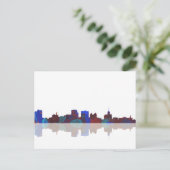 Buffalo New York Skyline Postkarte (Stehend Vorderseite)
