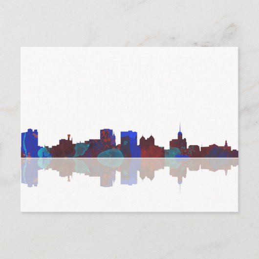 Buffalo New York Skyline Postkarte (Vorderseite)