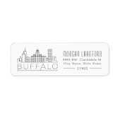 Buffalo, New York Stylized Skyline | (Vorne)