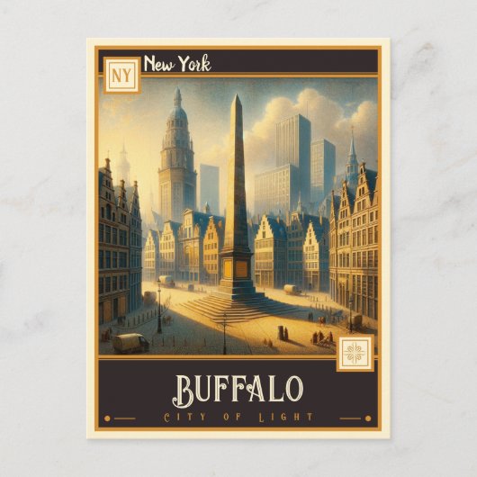 Buffalo, New York | VINTAG Postkarte (Vorderseite)
