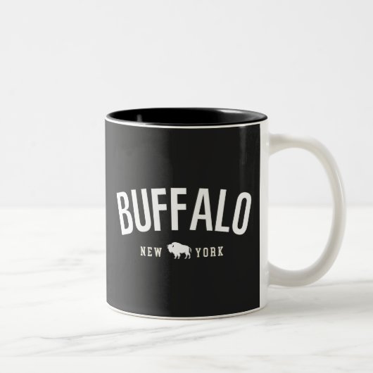 Buffalo New York Zweifarbige Tasse (Rechts)