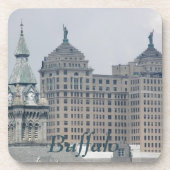 Buffalo, New Yorker Historische Sehenswürdigkeiten Getränkeuntersetzer (Vorderseite)