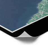 Buffalo, New Yorker Satellitenposter Poster (Ecke)