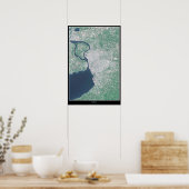Buffalo, New Yorker Satellitenposter Poster (Küche)