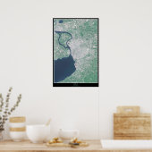 Buffalo, New Yorker Satellitenposter Poster (Küche)