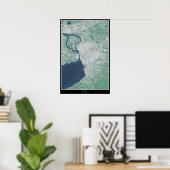 Buffalo, New Yorker Satellitenposter Poster (Heimbüro)