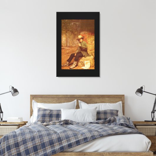 Buffalo Newsboy', Thomas_Art of America Leinwanddruck (Insitu (Schlafzimmer))
