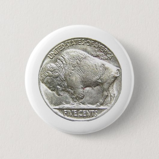 BUFFALO NICKEL BUTTON (Vorderseite)