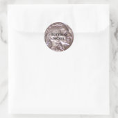 Buffalo Nickel Runder Aufkleber (Tasche)