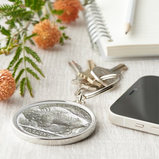 BUFFALO NICKEL SCHLÜSSELANHÄNGER (Seite)