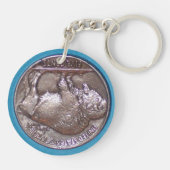 Buffalo Nickel Schlüsselring (Rückseite)