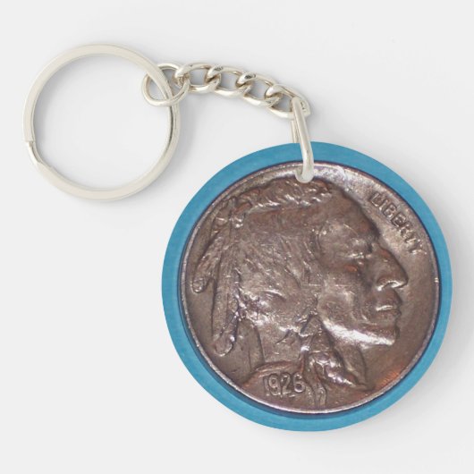 Buffalo Nickel Schlüsselring (Vorderseite)