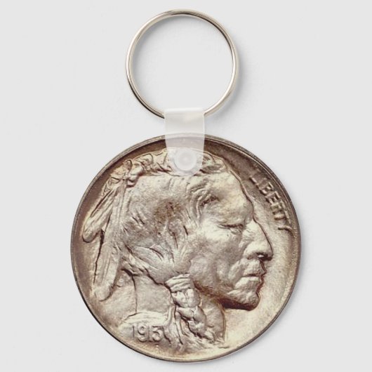 Buffalo Nickle Key Chain. Schlüsselanhänger (Vorderseite)