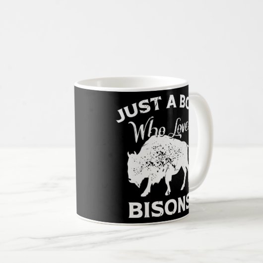 Buffalo nur ein Junge, der Bisons Liebe Kaffeetasse (VorderseiteRechts)
