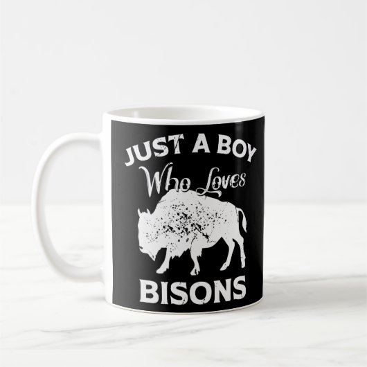 Buffalo nur ein Junge, der Bisons Liebe Kaffeetasse (Links)
