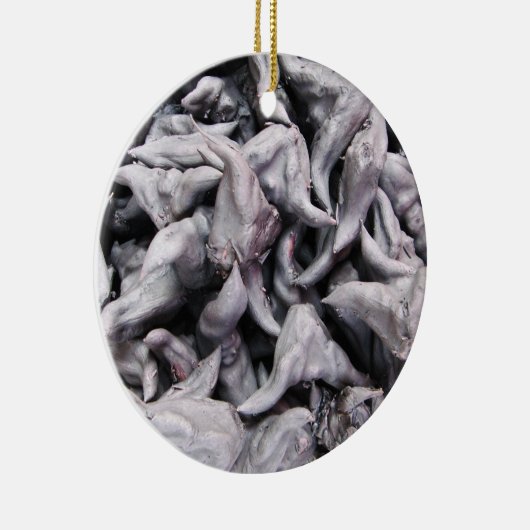 Buffalo Nuts - Water Caltrop Keramik Ornament (Rechts)