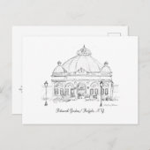 Buffalo NY Botanical Gardens Sketch Postkarte (Vorne/Hinten)