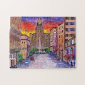 Buffalo NY City Hall Mary Kunz Goldman Art Puzzle (Horizontal)