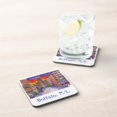 Buffalo NY City Hall Mary Kunz Goldman Getränkeuntersetzer (Rechte Seite)