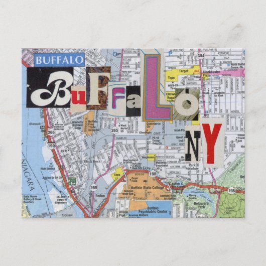 Buffalo NY Collage Postcard Postkarte (Vorderseite)