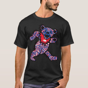 Buffalo Ny Crazy Striped Tancing Football Bären T-Shirt