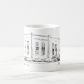 Buffalo NY Cyclorama Gebäude Pen und Tintenskizze Kaffeetasse (Mittel)