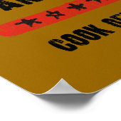 Buffalo, NY - Feuerfeuerbüffel-Wing-Koch Poster (Ecke)