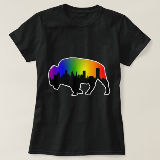Buffalo NY Gay Pride LGBTQ T-Shirt (Design vorne)
