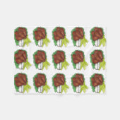 Buffalo NY GRILLEN Hot Chicken Wings Celery Feinsc Fleecedecke (Vorderseite (Horizontal))