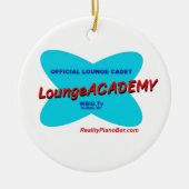 Buffalo NY Lounge Academy Retro Space Age Keramik Ornament (Vorne)