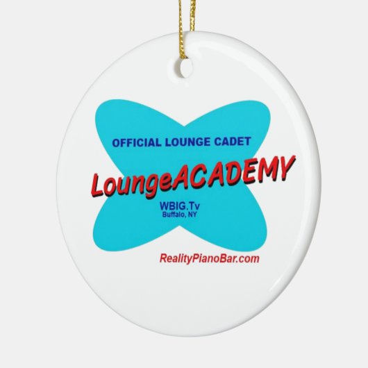 Buffalo NY Lounge Academy Retro Space Age Keramik Ornament (Links)