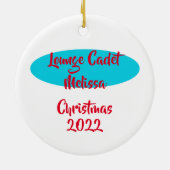 Buffalo NY Lounge Academy Retro Space Age Keramik Ornament (Hinten)