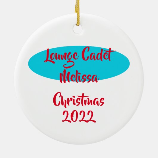 Buffalo NY Lounge Academy Retro Space Age Keramik Ornament (Hinten)