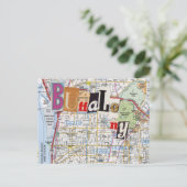 Buffalo NY Maps Collage Postkarte 40 (Stehend Vorderseite)