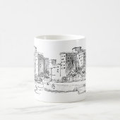 Buffalo NY Marine Drive Apartments Brutalist Coffe Kaffeetasse (Mittel)