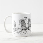 Buffalo NY Marine Drive Apartments Brutalist Coffe Kaffeetasse (Links)