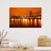 Buffalo NY, Nachthimmel Poster (Küche)