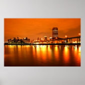 Buffalo NY, Nachthimmel Poster (Vorne)