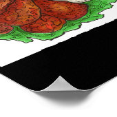 Buffalo Ny New York Hot Bbq Chicken Wings Celery _ Poster (Ecke)