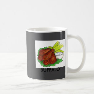 Buffalo Ny New York Hot BBQ-Hähnchenflügel Selleri Kaffeetasse