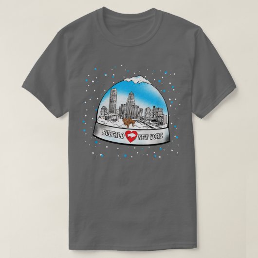 BUFFALO NY Snowglobe 716 New York Liebe BFLO winte T-Shirt (Design vorne)