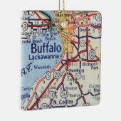 Buffalo NY Vintag Map Keramikornament (Rechts)