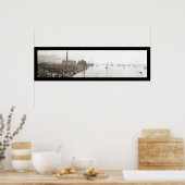 Buffalo NY Yacht Club Foto 1913 Poster (Küche)